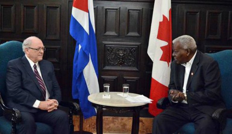  Líderes de los parlamentos de Cuba y Canadá se reunieron 