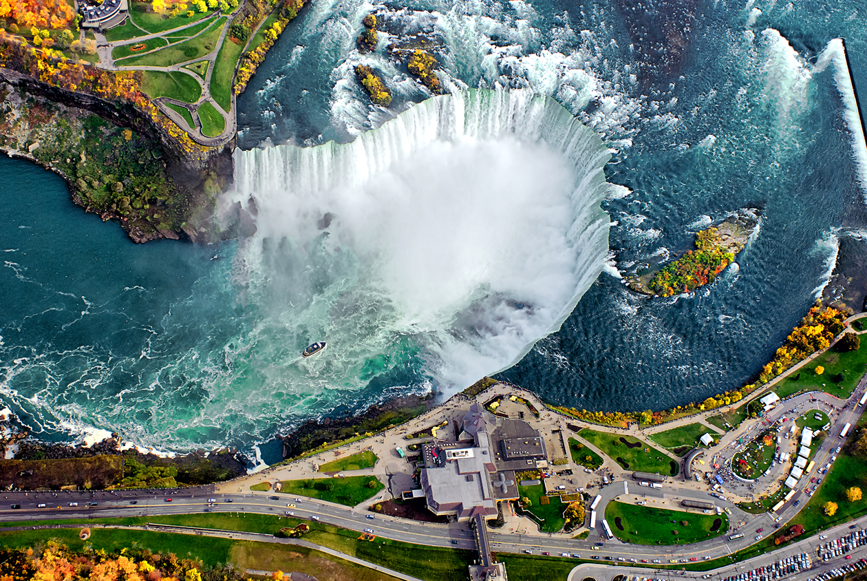 1- Las emblemáticas y muy visitadas cataratas del Niagara 