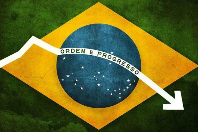 Economía de Brasil cae en picada