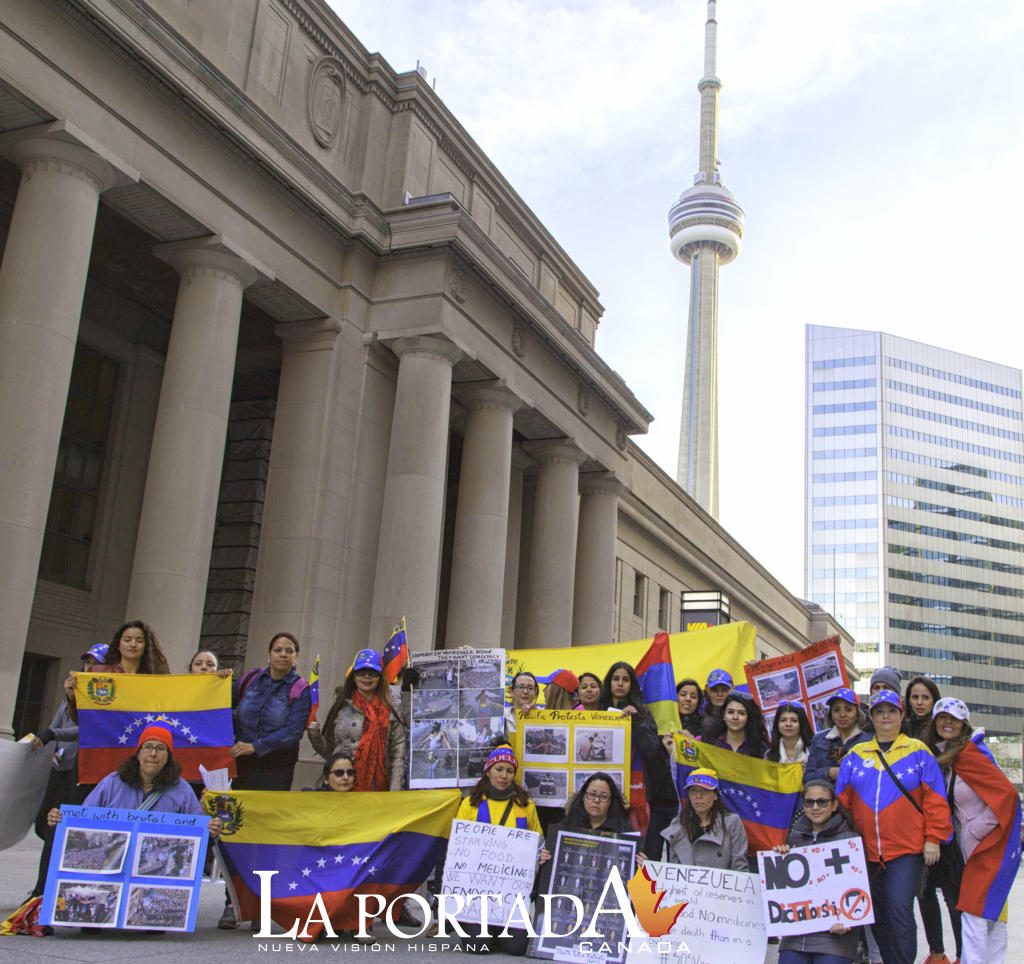 Venezolanos en Toronto siguen en pie de lucha por un cambio en su país 