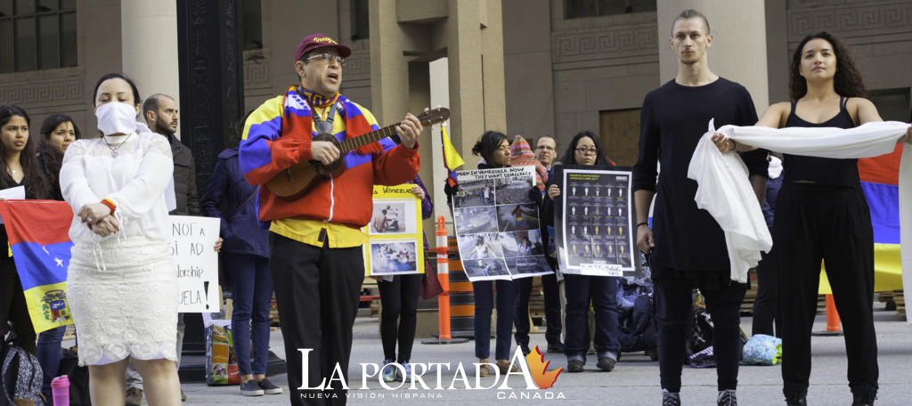 Venezolanos en Toronto siguen en pie de lucha por un cambio en su país 