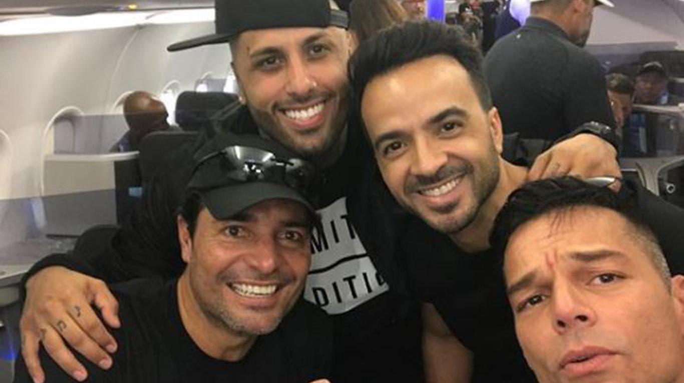 Ricky Martin, Fonsi, Chayanne y Nicky Jam viajan Puerto Rico con ayudas