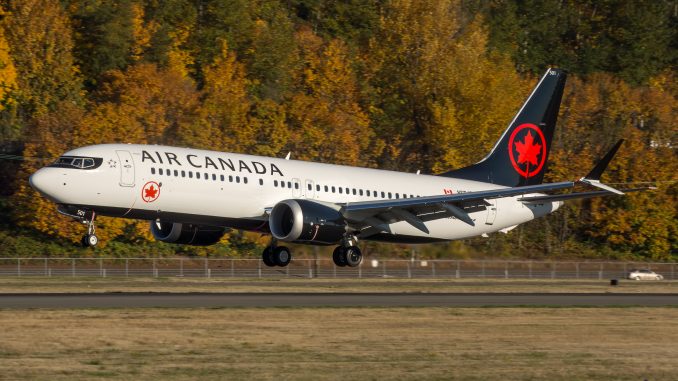 Ni el Gobierno ni Air Canadá van a parar los aviones Boeing 737 Max 8