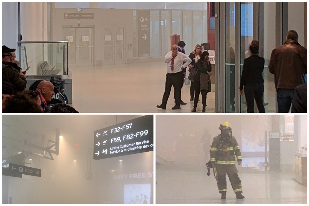 Incendio paralizó el aeropuerto de Toronto y generó mucho pánico  