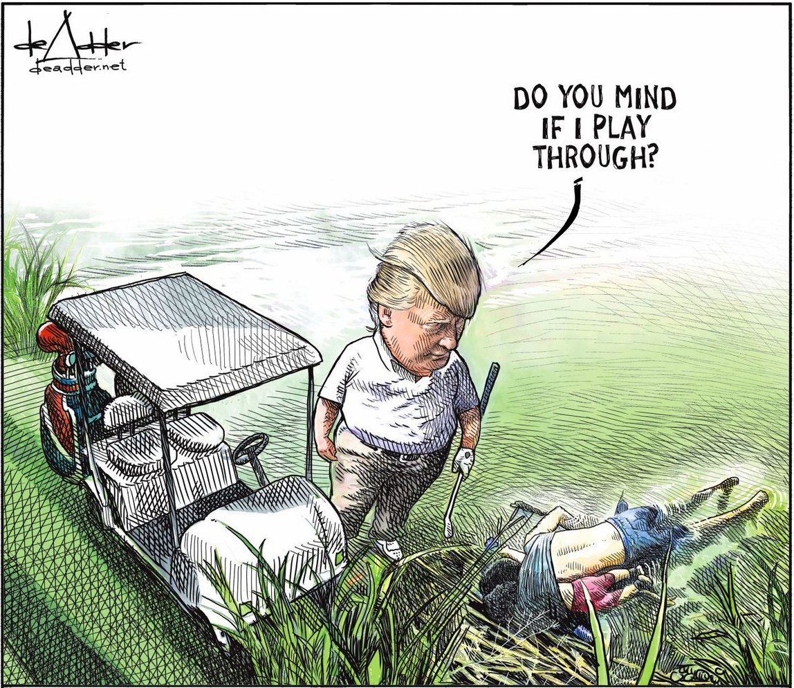 Despiden a caricaturista canadiense en EE.UU., por fuerte imagen contra Trump 