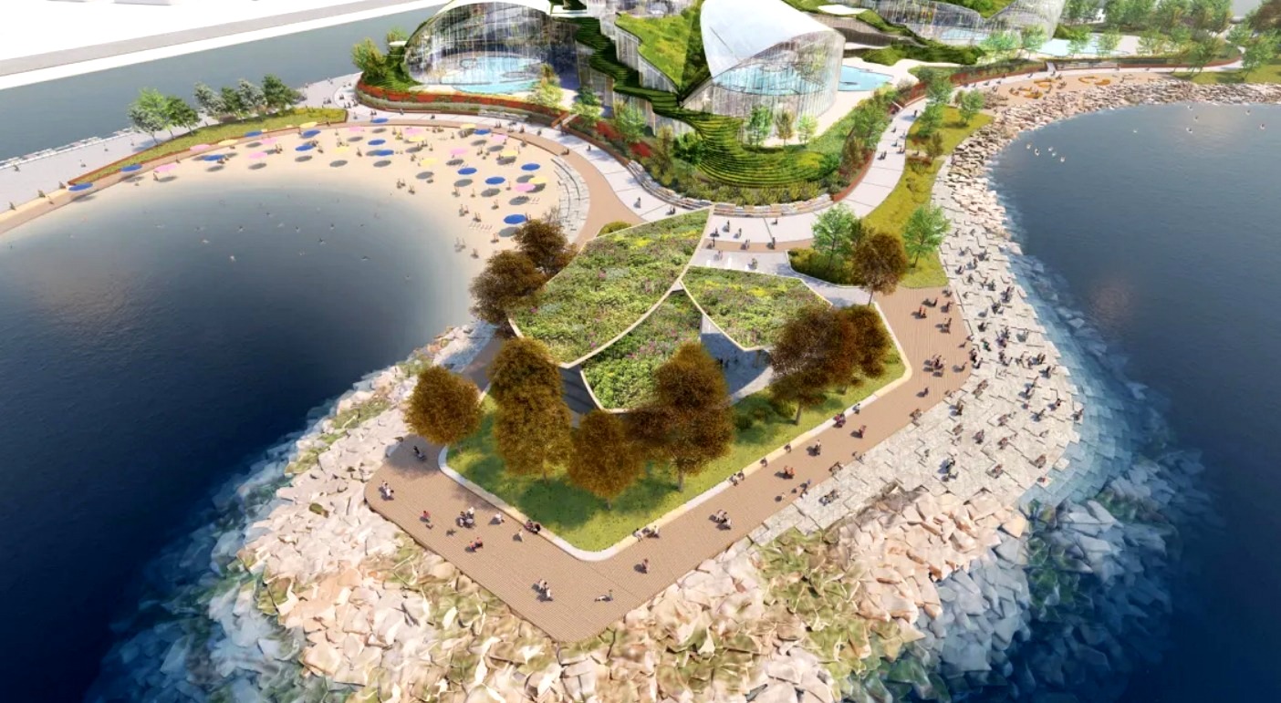 Así será el nuevo parque acuático que se construirá en Toronto en Ontario Place 