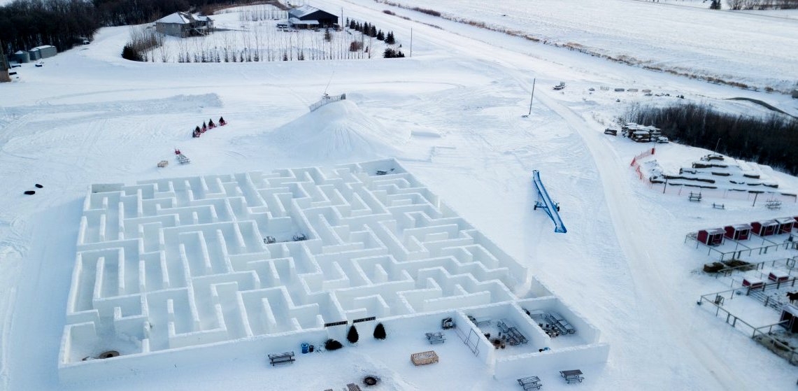 Laberinto de hielo y nieve, el nuevo gran atractivo turístico del invierno en Canadá