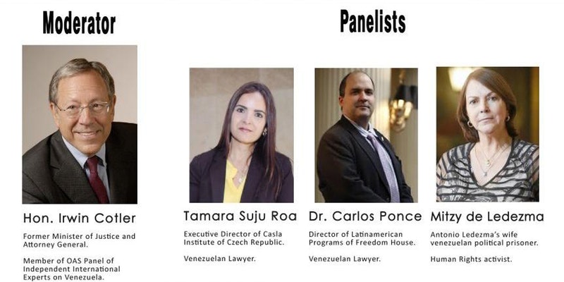 Panel de expertos en Toronto expondrán violación de derechos humanos en Venezuela 