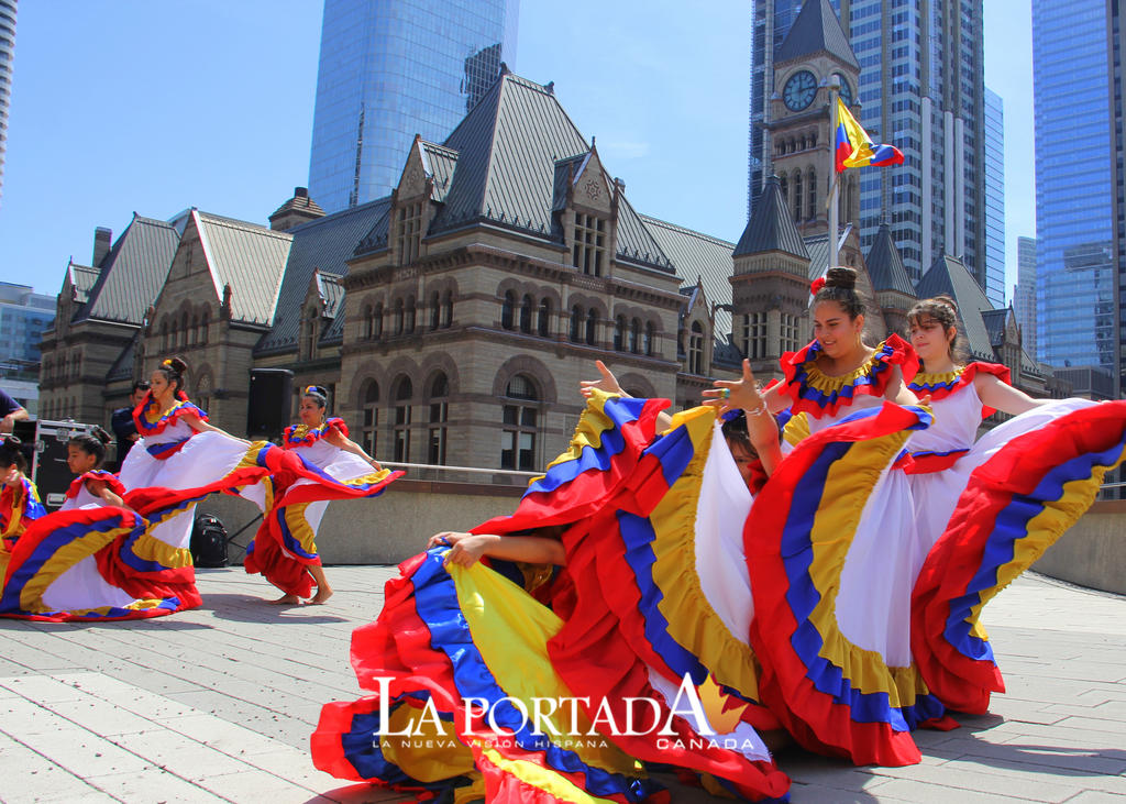 Colombianos hicieron sentir orgullo patrio en el City Hall de Toronto