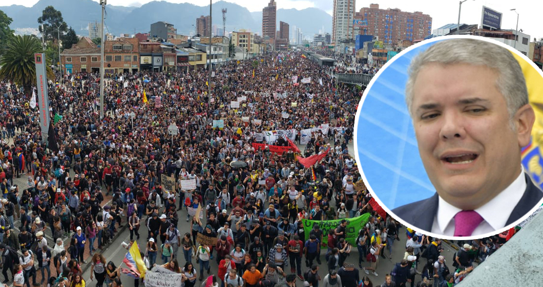 Multitudinarias y fuertes protestas en Colombia obligan al Gobierno a un dialogo nacional