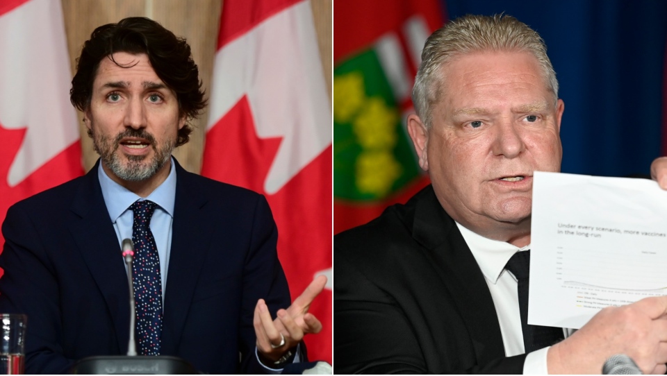 Duro enfrentamiento entre Trudeau y Ford por los controles en la frontera