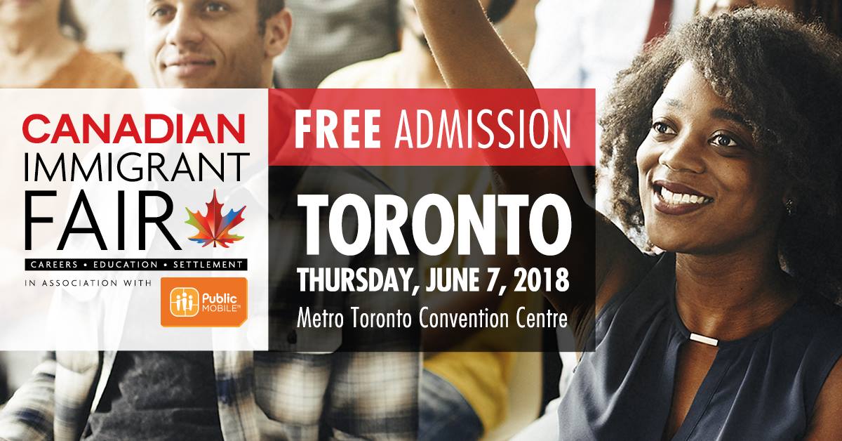 Feria Canadiense de Inmigrantes en el  Metro Toronto Convention Centre 